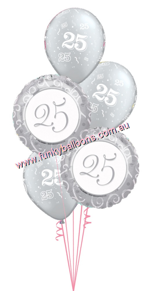 (image for) Silver 25th Anniversary Bouquet