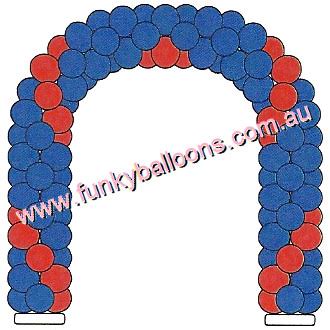 (image for) One Line Curved Balloon Arch (30cm) (Float Time 1 Week) - Click Image to Close