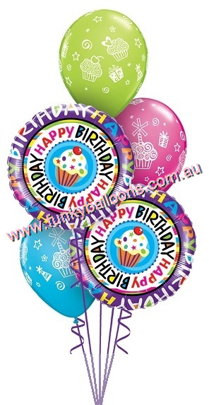 (image for) Birthday Cupcakes Bouquet - Click Image to Close