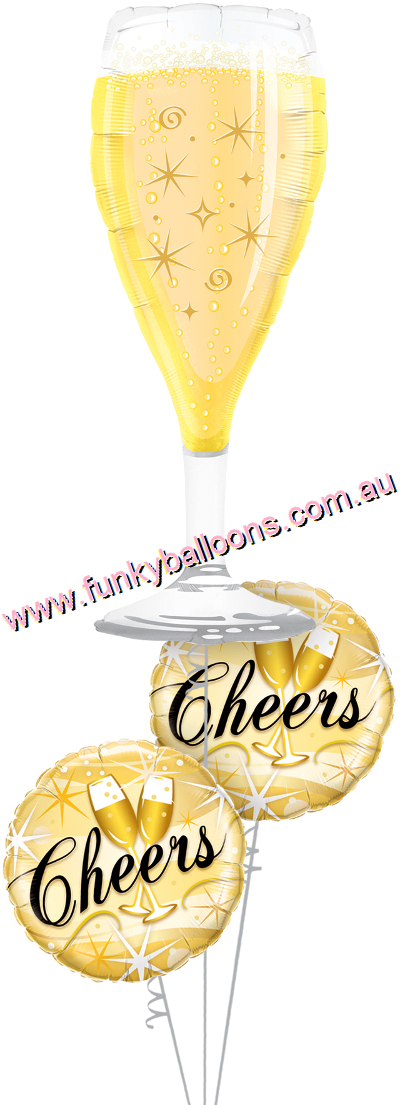 (image for) Cheers Champagne Glass Bouquet
