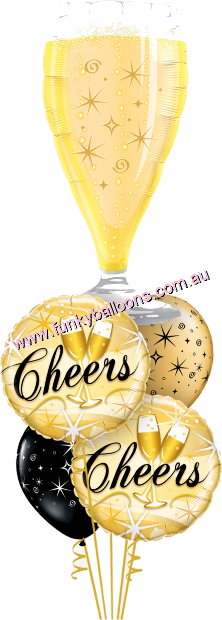 (image for) Elegant Sparkles Cheers Champagne Glass Bouquet - Click Image to Close