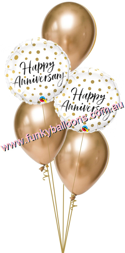 (image for) Golden Happy Anniversary Bouquet - Click Image to Close