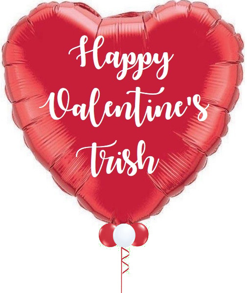 (image for) Giant Personalised Heart Foil Balloon - Click Image to Close