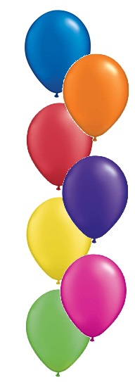 (image for) 7 Balloon Table Bunch (Float Time 3+ Days) - Click Image to Close