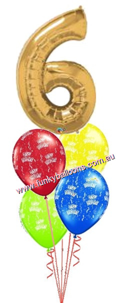 (image for) Big Single Number Birthday (Choose Age & Colour)