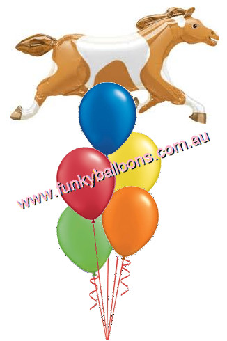(image for) Brown Horse Balloon Bouquet